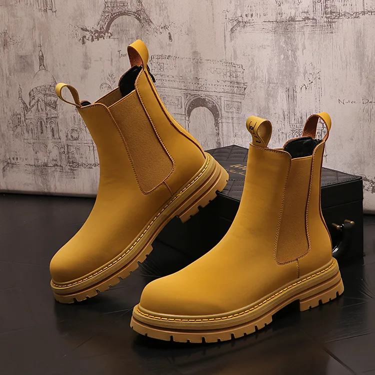 High School Help Casual Leather Shoes for Men