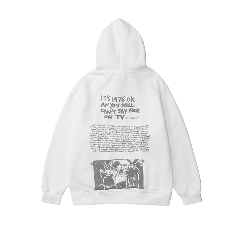 Title 11, Leuke letterprint herenhoodie met lange mouwen