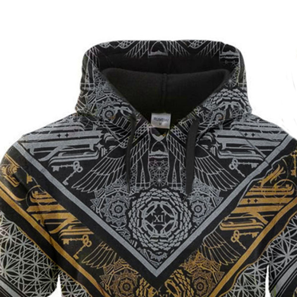 Long-sleeved Hooded Casual Plus Size Black Sweater Trousers