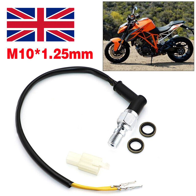 Motorcycle Rear Hydraulic Pressure Brake Light S Witch For Banjo M10 X1.25mm — image 6