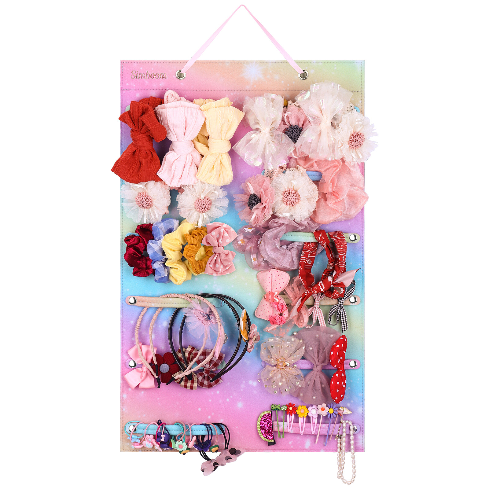 Girls Headband Holder Wall Hanging Hair Bow Organizer Display For Kids Room Deco — image 8