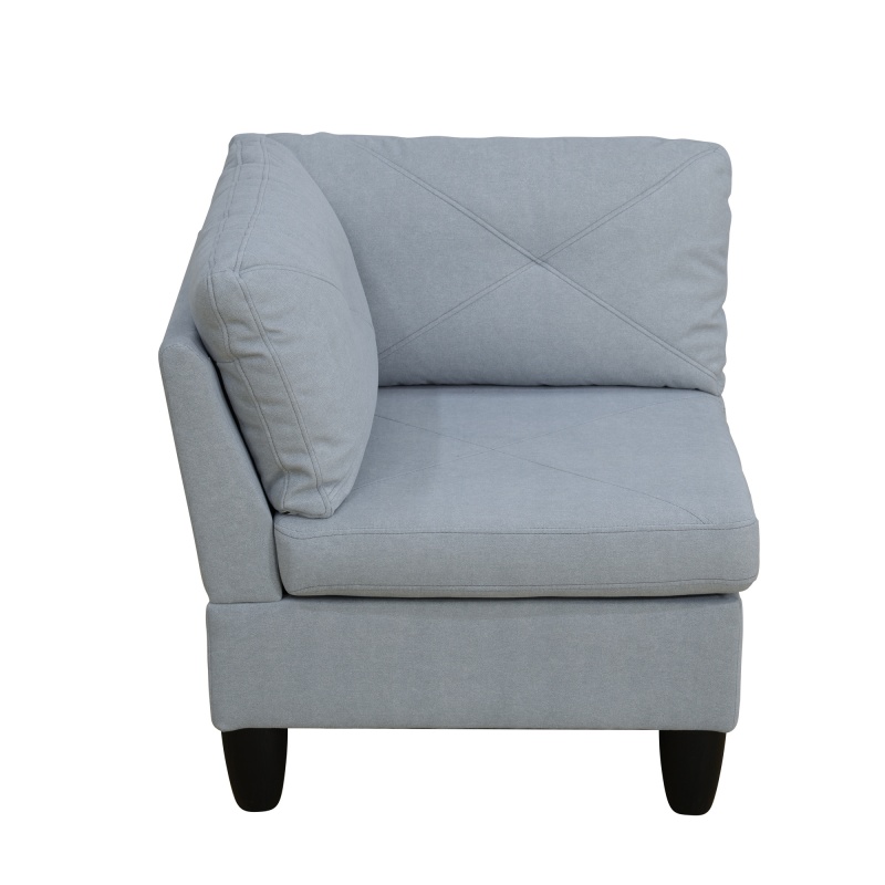 Pickup Only--Grey Massa Calico 4-Piece Couch Living Room Sofa Set