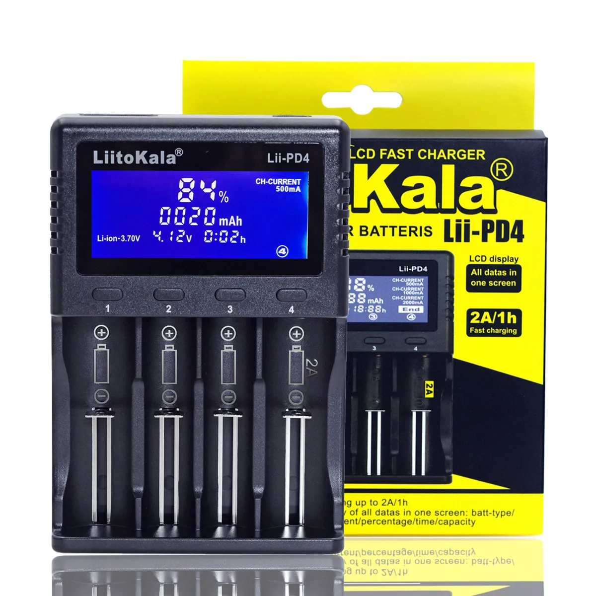 Smart Charger LCD Display To Detect Battery