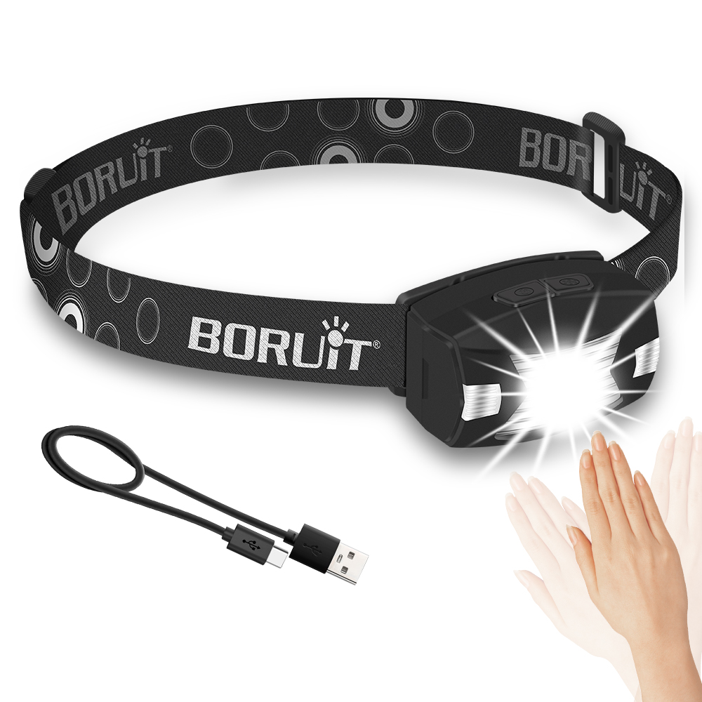 G7 Super Bright Headlamp Light Sensor Mini LED Flashlight Waterproof Rechargeabl — image 6