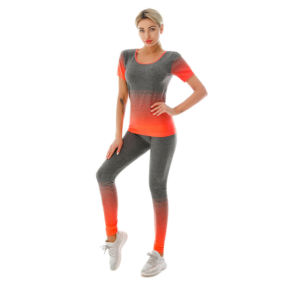 Stretch Fitness Wear Yoga Suit T-Shirt Plus Size