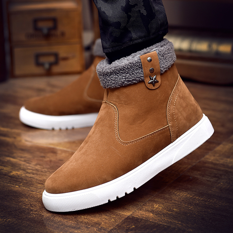 Title 7, Botas de neve masculinas quentes de inverno com...