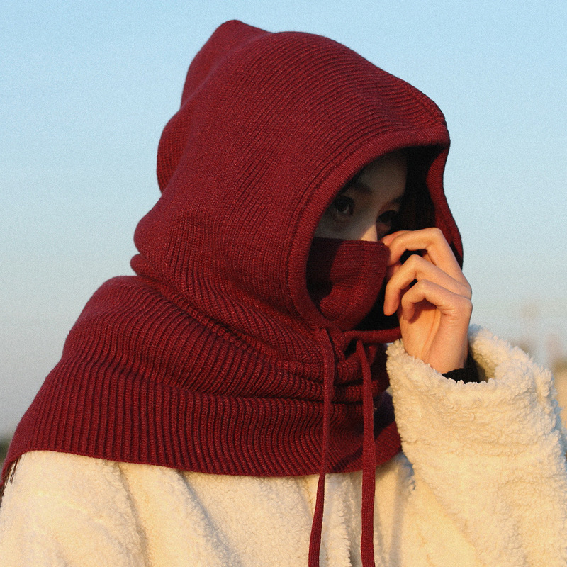 Women's Solid Color Knitted Warm Pullover Cape