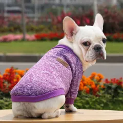 Fall Winter New Style Sweater Two-legged Clothes Dog Supplies - Purple - View 1