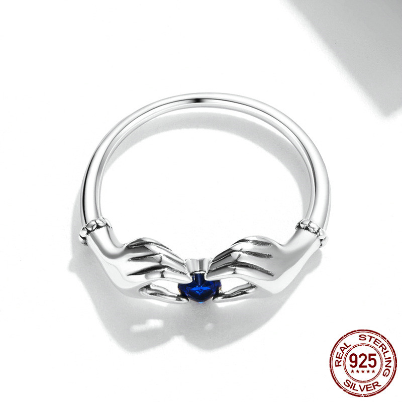 Two Hands With Hearts Love Ring