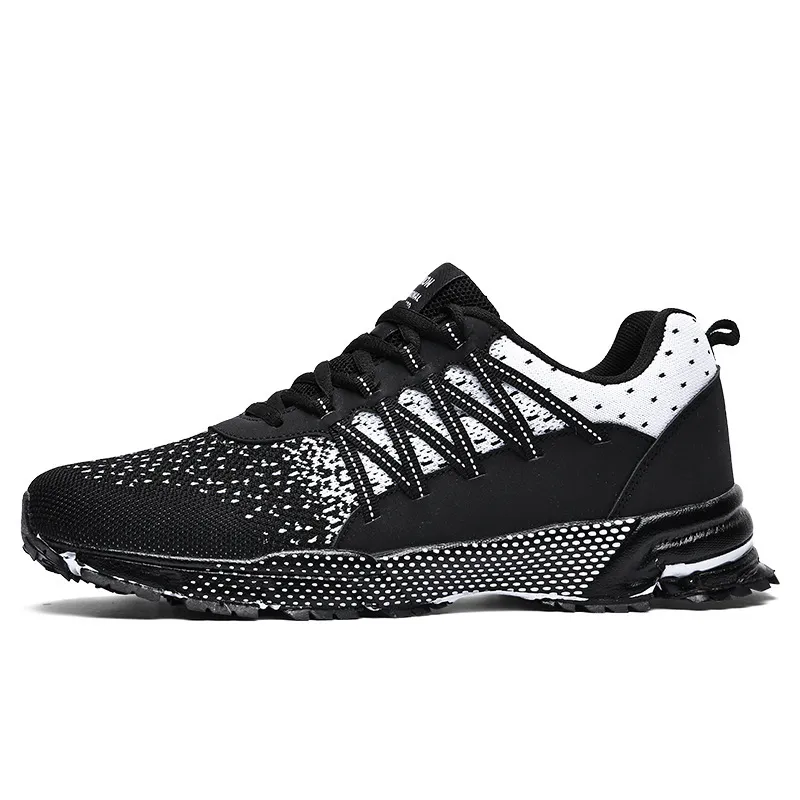 Casual Breathable Fly Woven Mesh Sneakers - White