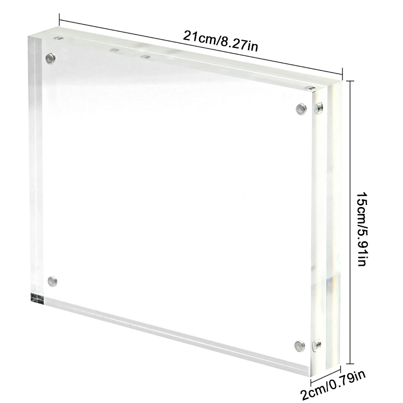 Acrylic Photo Frame Double Sided Block For Display Transparent — image 8