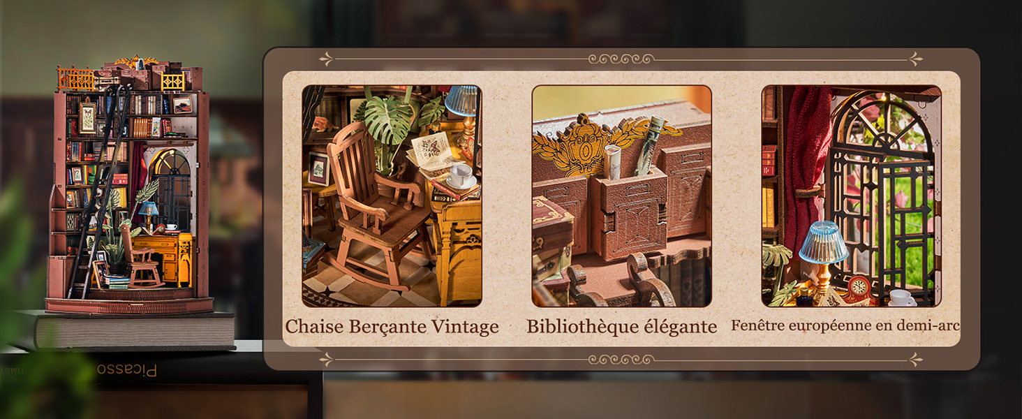 Title 1, Rolife DIY Book Nook Kit 3D Houten Miniatuur St...