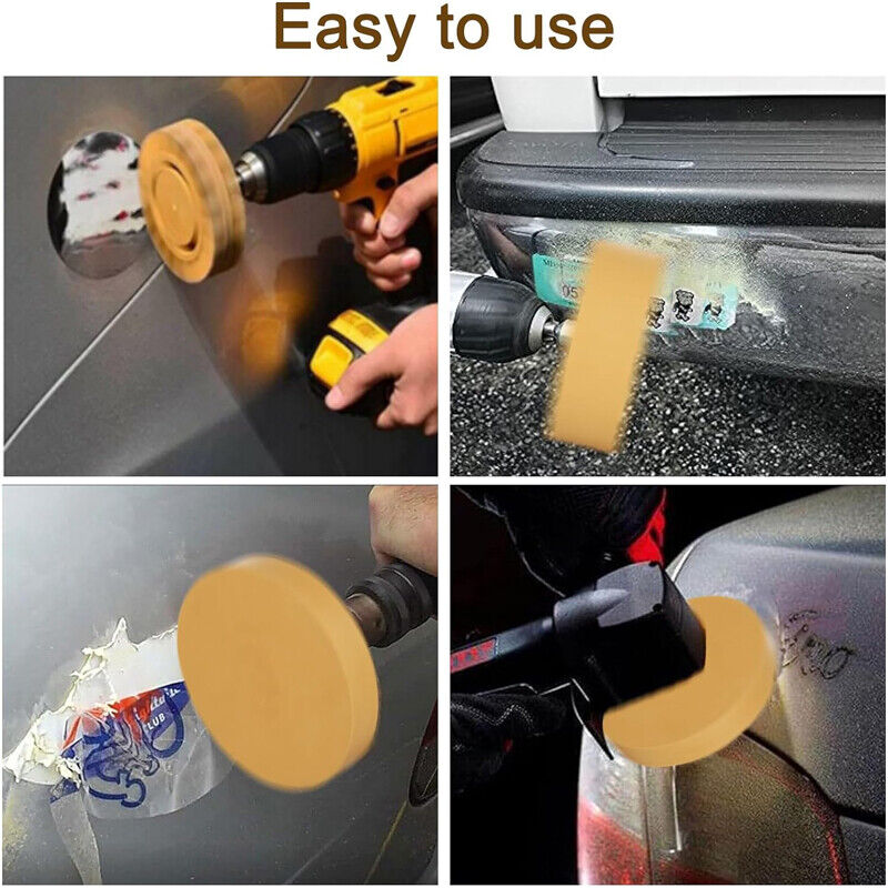 2X CARAMEL WHEEL WITH FREE DRILL ATTACHMENT S509509 RUBBER ERASER 88mm — image 6
