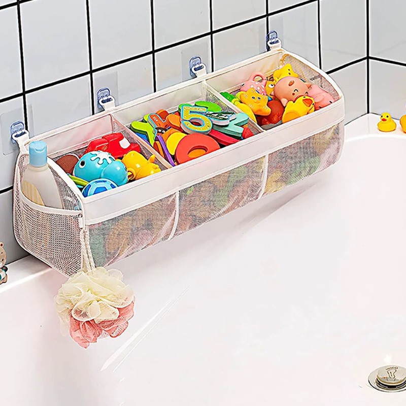 Bathroom Kids Bath Toy Tidy Organiser Mesh Hanging Storage Bag Holder Net — image 8