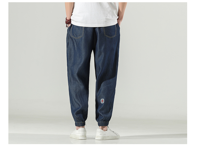 Title 1, Heren Tencel denim casual broek in grote maten,...