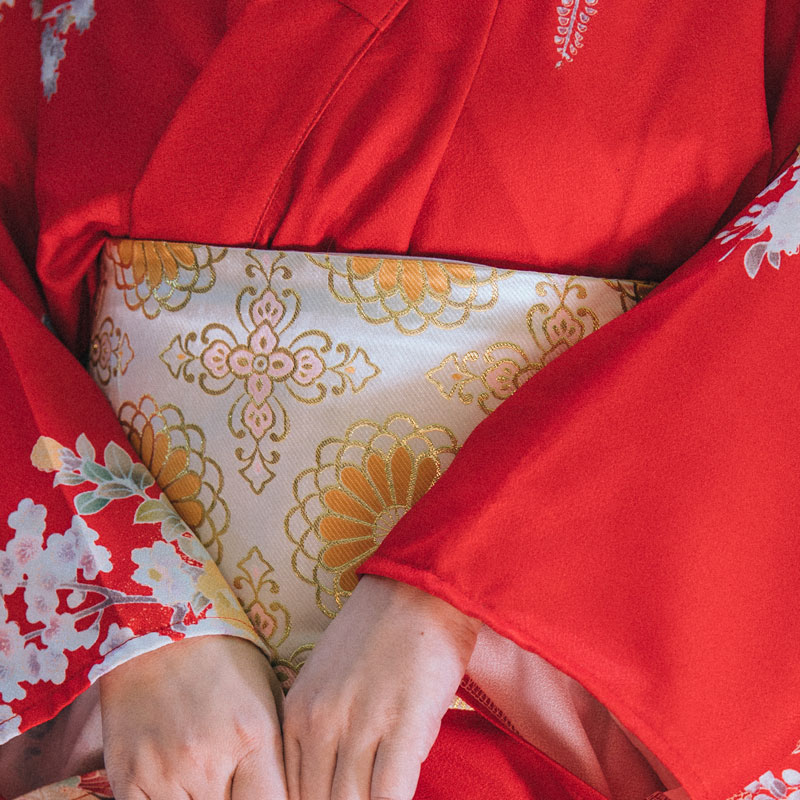 Kimono Girdle Belt Children's Cherry Blossoms