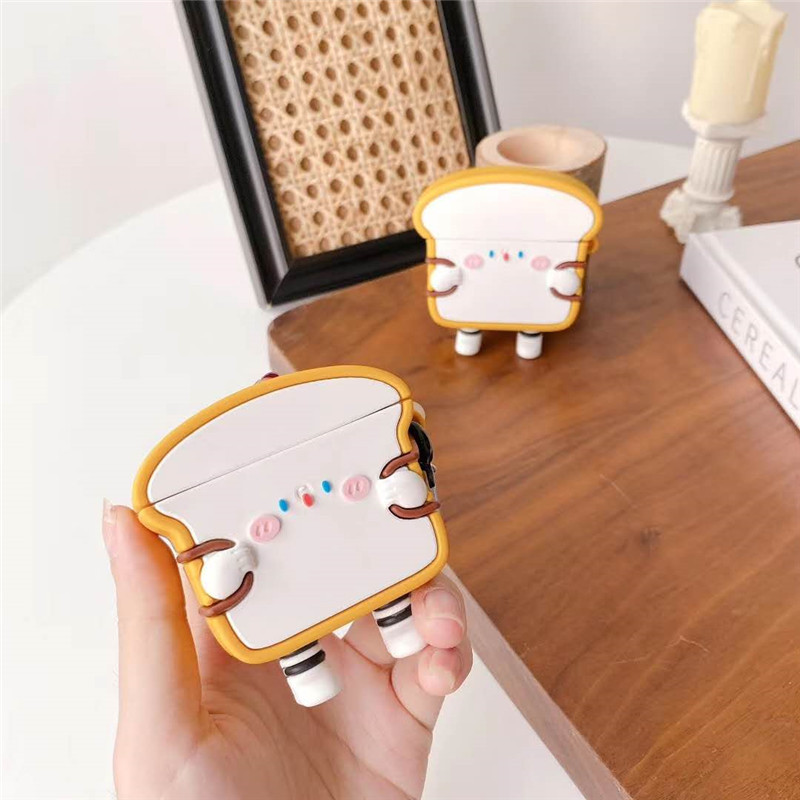 Funny Three-dimensional Standing Cute Bacon Toast Protective Cover - Image 2