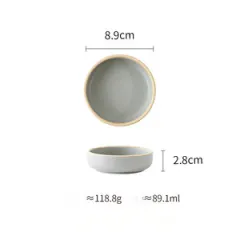 Pure Color Matte Ceramic Plate - 26Style - View 1