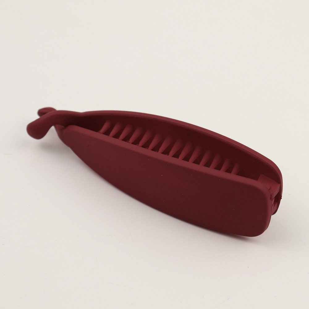 Women's Temperament Simple Solid Color Ponytail Hairpin Wine Red - Shop at LoveMi