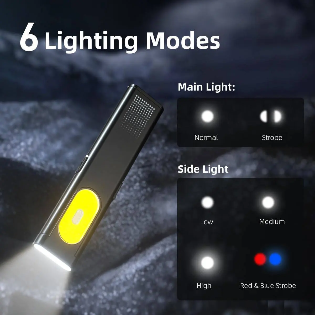 Ultra Thin Flat EDC Gadgets Torch