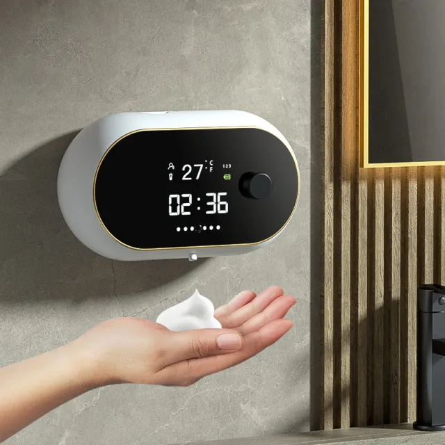 Automatic Hand Sanitizer Soap Dispenser Wall Mounted Usb Foam White - Shop at LoveMi