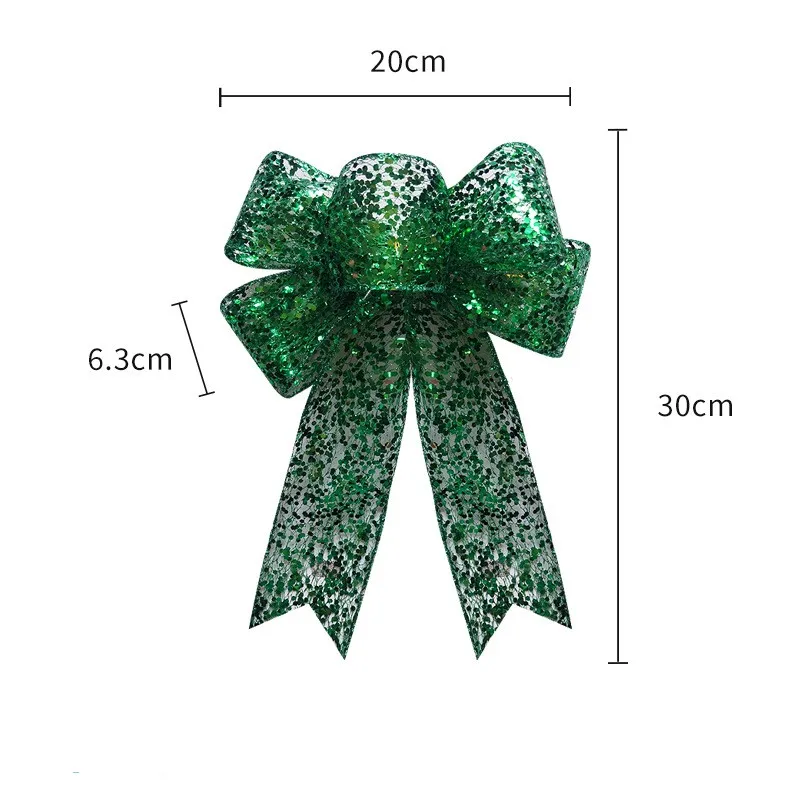 Christmas Bow Ribbon Mesh Finished Product – image 7