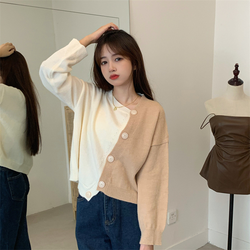 Women's Short Knitted Cardigan Sweater Coat