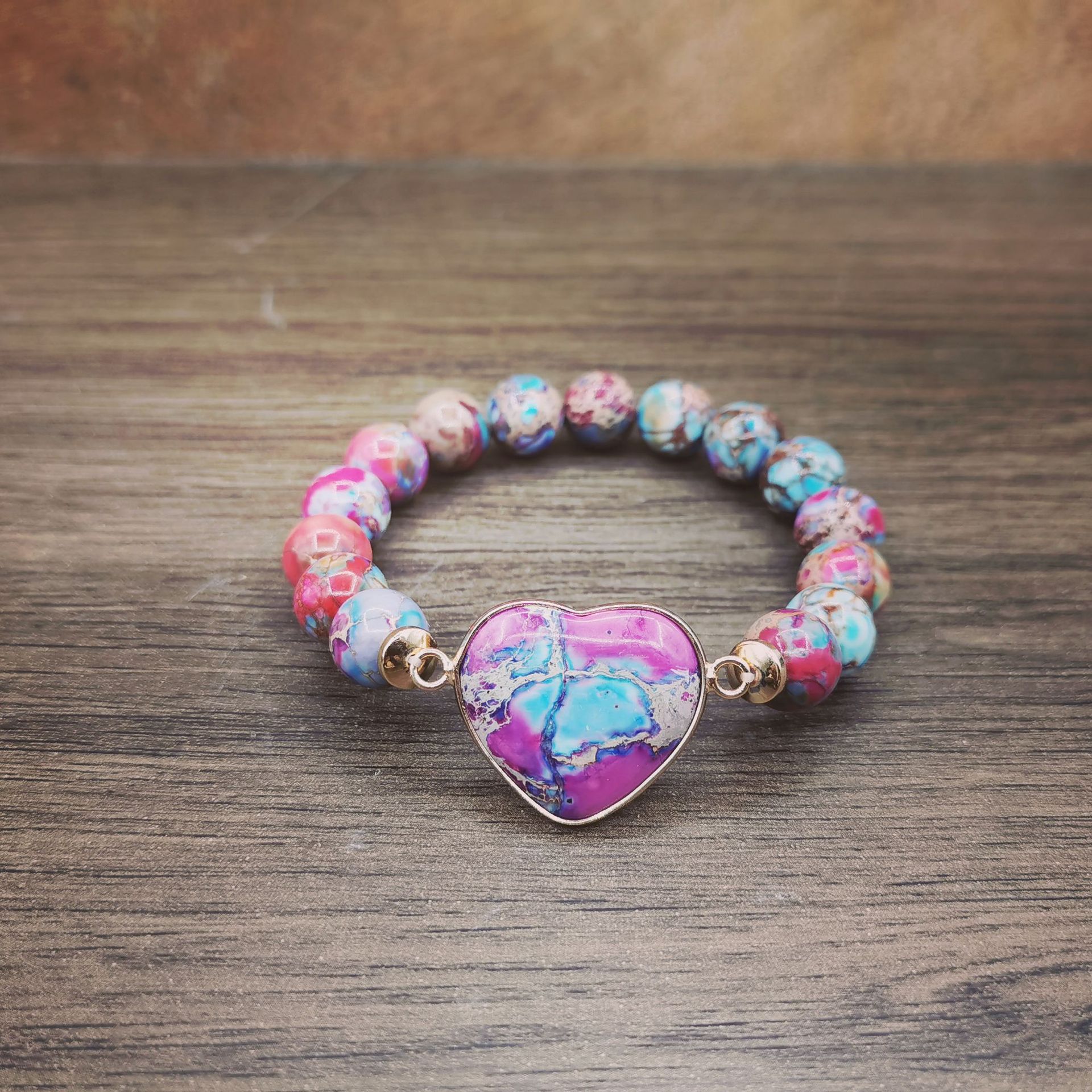 New Classic Ladies Emperor Stone Heart Bracelet