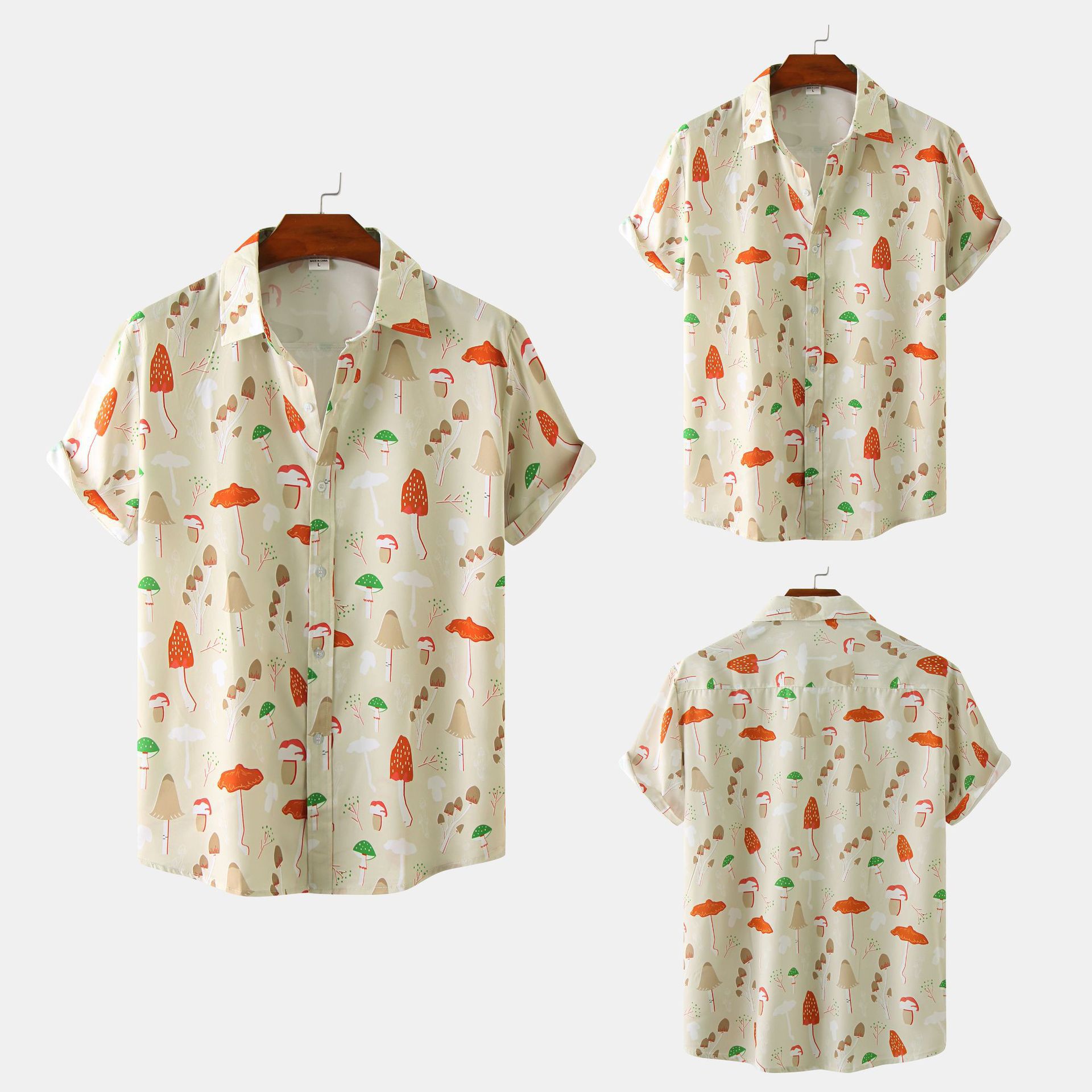 Title 8, Heren casual shirt met korte mouwen en print – ...