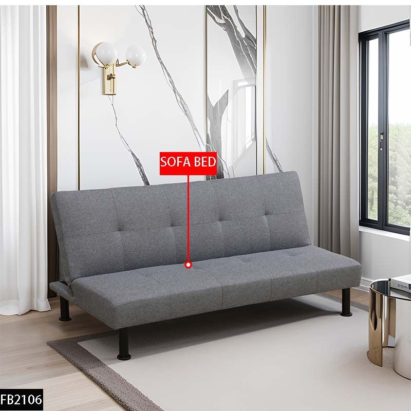 Pickup Only---Grey Linen Living Room Sofabed - imagen 1