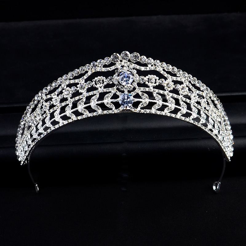 Bridal Headdress Baroque Korean Wedding Diamonds Individually Wrapped Silver - Shop at LoveMi