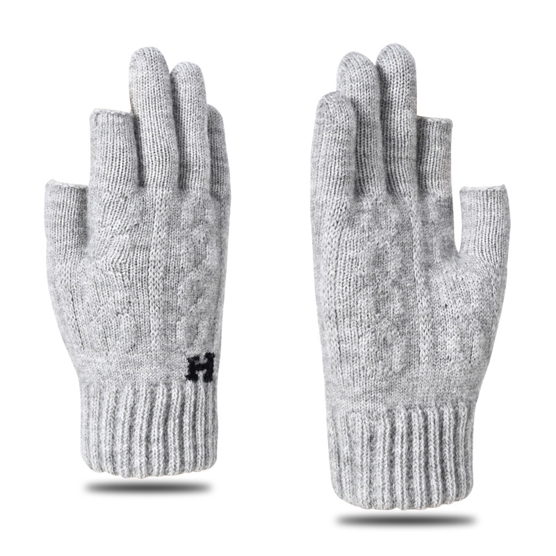 Title 1, Warm-keeping And Cold-proof Half Finger Adult A...