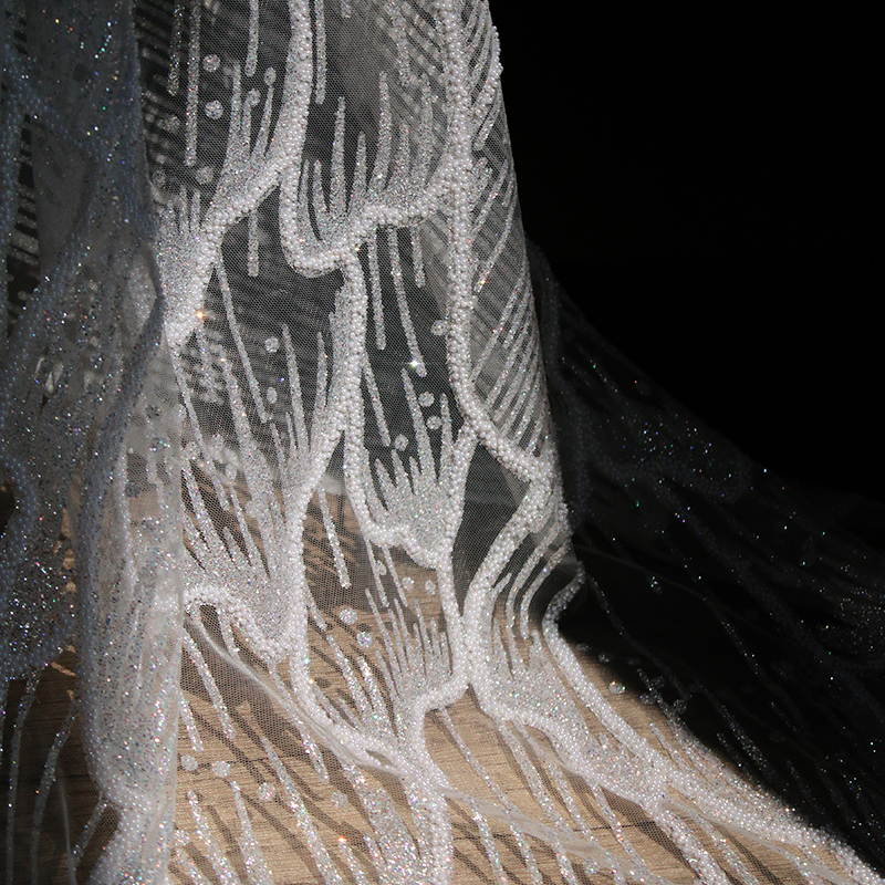 Title 3, Wedding Dress Designer Fabric Mesh Cutout