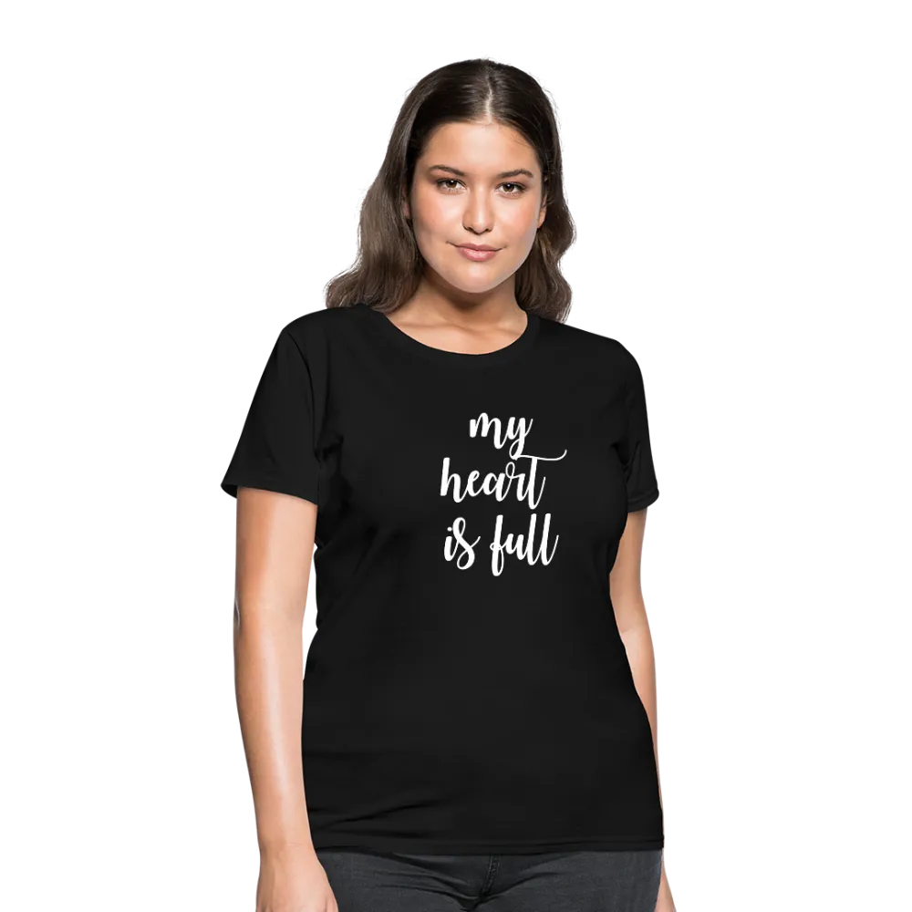 My Heart Is Full Parent-child Suit Mother-daughter Short Sleeve - Black