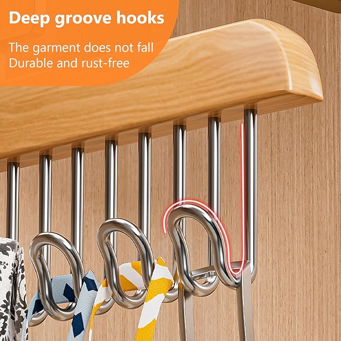 3Pcs Bra Hangers Closet Organizer - 360 Rotating. All in one Hanger Our all in one Hanger clothes rack isn't just great for storing coats, it's also perfect for organizing accessories like bras, belts, ties, scarves, and more. High-quality Material Our al