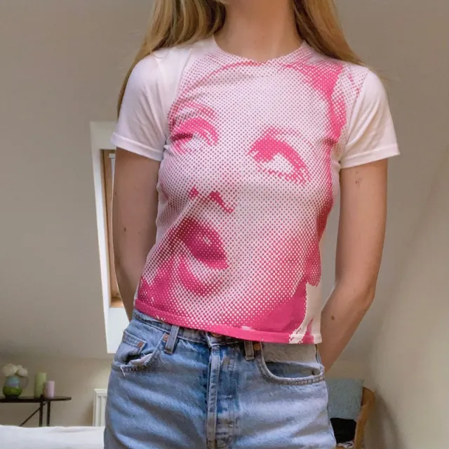 Hip hop Face Print Slim fit T shirt Summer New Street Hipster Pink - Shop at LoveMi