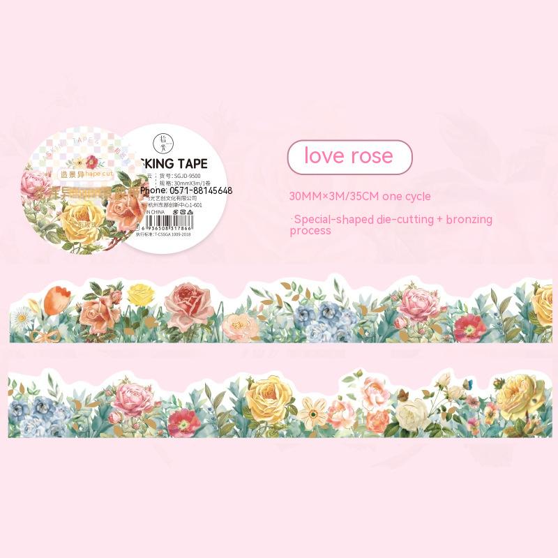 Title 1, Picking Up Flowers And Paper Adhesive Tape Whit...