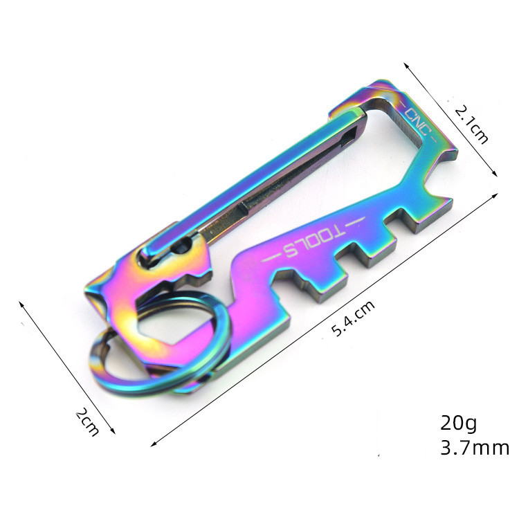 Outdoor Multifunctional Stainless Steel Keychain Pendant