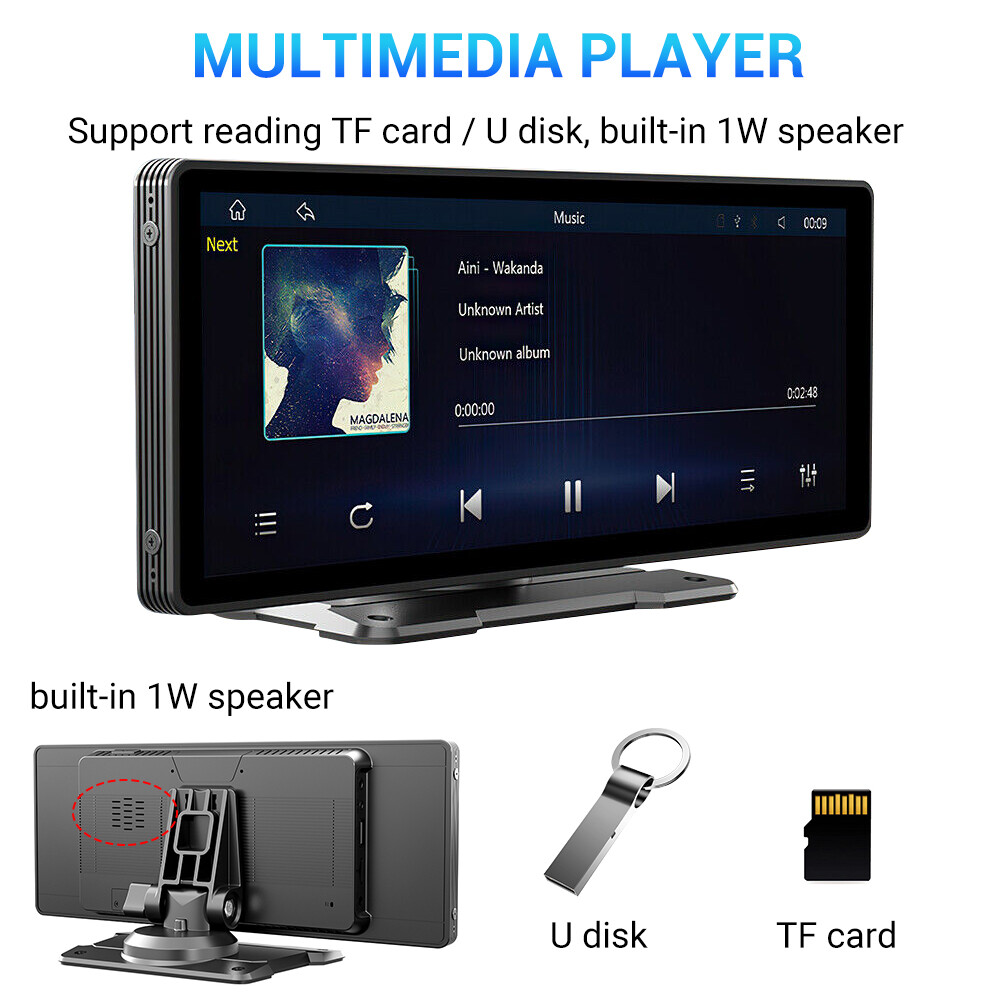 9in  Car Radio Stereo Bluetooth FM MP3 USB SD AUX Touch Screen For  Android 8