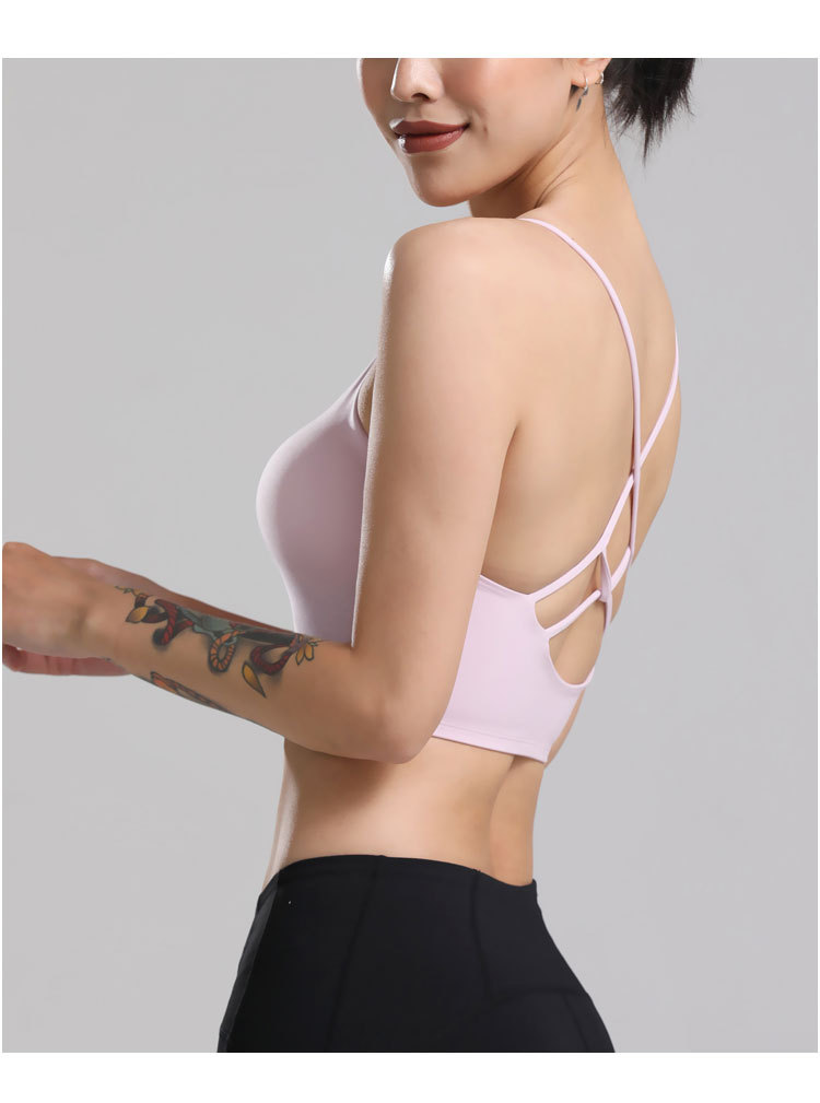 Title 6, Shockproof Gathered Fitness Suspender Vest Bra