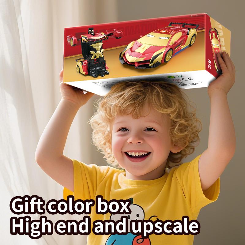 Iron Man Transforming Robot Car  Alloy Toy For Boys With Crash-to-Transform Feature,Self-pickup Only. image 7