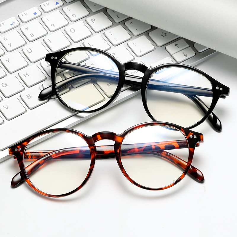 Title 1, Double nail round frame anti-blue glasses frame