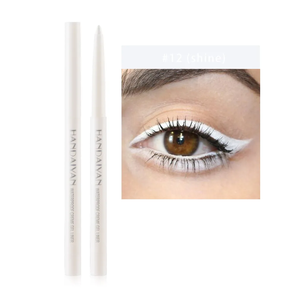 20 Color Cat Eye Makeup Waterproof Neon Colorful Liquid Eyeliner Pen Make Up Comestics Long-lasting Black Eye Liner Pencil - 12 Style