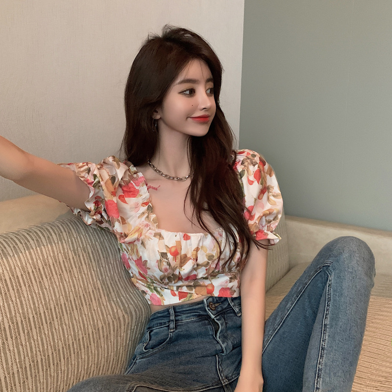 Temperament One Word Neck Short Section Back Lace Lantern