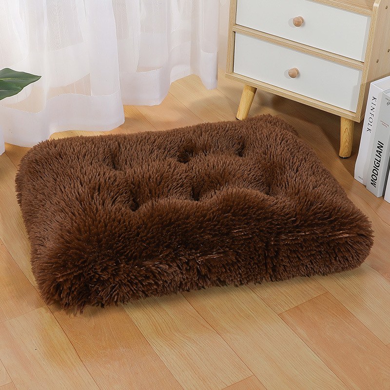 Title 16, Plush cat-shaped dog bed and warm pet supplies ...