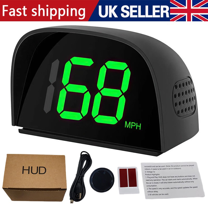 Car Speedometer Digital GPS Speed O Speed MPH HUD Head Up Display