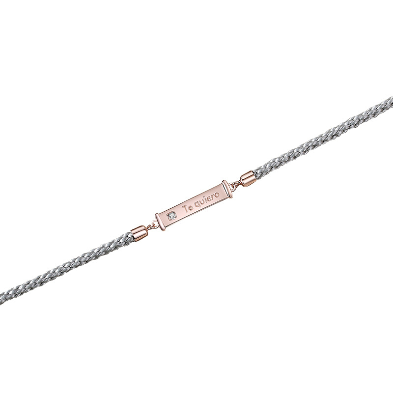 Creative Korean Woven Hand Rope Simple Letter Hand Jewelry