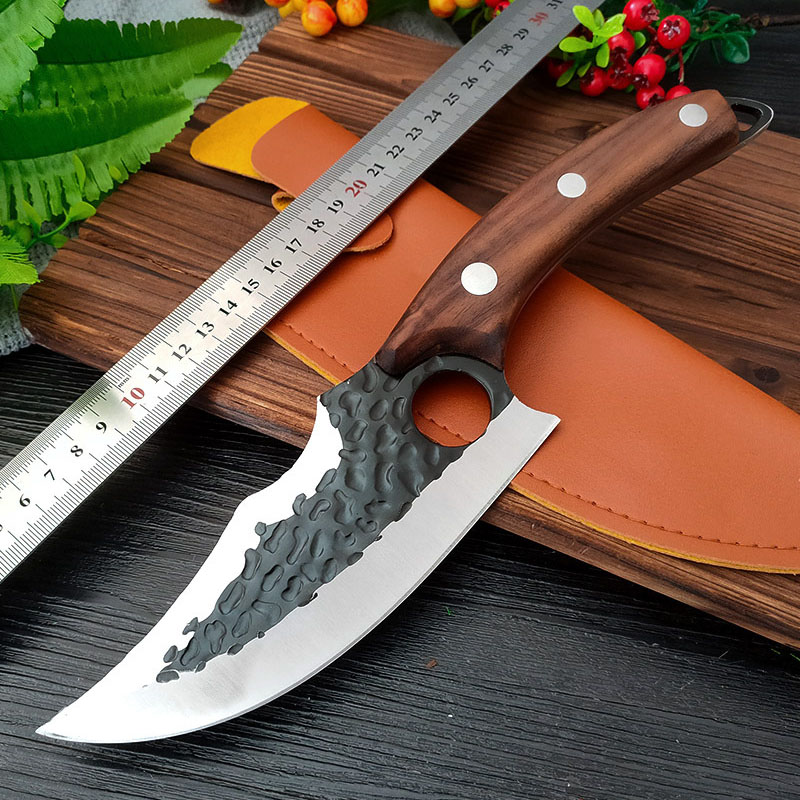 Brown knife handle