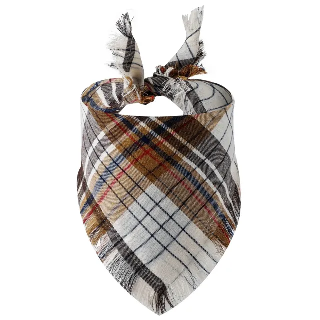 Plaid Tassel Triangle Scarf Pet Dog Pet 8Style - Shop at LoveMi