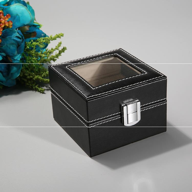 Wrist Watch Display Box Jewelry PU Leather Storage